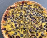 Une image de l'étape 8 de Tarte à la rhubarbe et myrtilles.