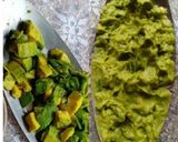 A picture of step 1 of Avocado Paneer Kalakand.