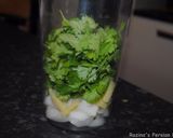 A picture of step 1 of Spicy pan fried kebab.