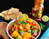 A picture of step 3 of Mango Salsa.