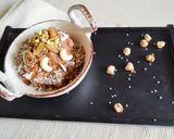 A picture of step 3 of Soya halwa.