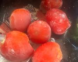 A picture of step 1 of Tomato and egg sauce.