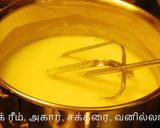 A picture of step 4 of Pana cotta.