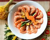 Hình bước làm 2 của món Tôm hấp bia