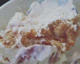 A picture of step 5 of Strawberry Banana blueberry Cheesecake Fruit Salad.