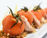 Foto del paso 8 de la receta: Ensalada de tomate con queso Idiazábal y ventresca