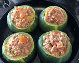 Foto del paso 8 de la receta: Zapallito relleno (quinoa, tomate, carne)