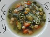 Caldo Sopa de verduras de la huerta