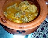 A picture of step 3 of Matka chicken.