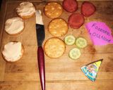 A picture of step 2 of Crackers with Topping.
