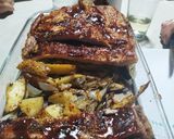 Foto del paso 6 de la receta: Montado de Matambrito de cerdo a la barbacoa en verduras rústica