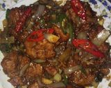 Foto langkah ke 9 dari resep Ayam Tepung Saus Lada Hitam Ala 'EK'.