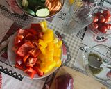 A picture of step 1 of Tofu & Veggie Skewers.