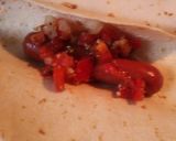 A picture of step 3 of Hotdogs in Tortillas.