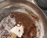Foto langkah ke 6 dari resep Triple Chocolates Almond Brownies.