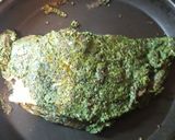 Foto del paso 5 de la receta: Omelette verde de espinaca, quinoa relleno de pollo y queso