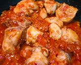 A picture of step 4 of Spanish Chicken.