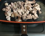 A picture of step 1 of Pork Cayenne.