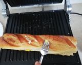 Une image de l'étape 4 de Toast turc au sucuk +œuf et mozzarella.
