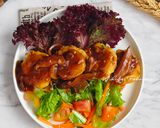 Foto langkah ke 7 dari resep Steak Tempe with Mushroom Sauce.