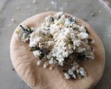A picture of step 1 of Paneer and mint paratha.
