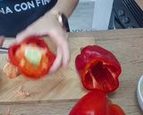 Foto del paso 3 de la receta: Pimientos rellenos de arroz y carne al horno