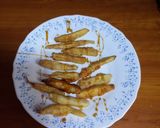 Foto del paso 7 de la receta Bastoncillos de berenjena con miel en tempura de cerveza