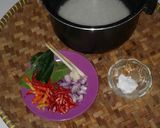 Foto langkah ke 2 dari resep Nasi Liwet Rice Cooker.