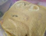 A picture of step 3 of Bhetki machher paturi/ Barramundi cooked in banana leaves.