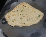 A picture of step 4 of Jowar Coriander Paratha.