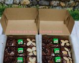 Foto langkah ke 8 dari resep Brownies panggang sekat anti gagal.