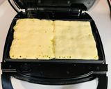 Almás-fahéjas gofri karamellizált almaraguval recept fázis 3 fotója
