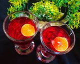 A picture of step 5 of Lemonade roohafza drink.