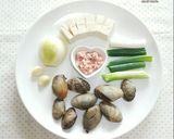 Hình bước làm 1 của món Canh ngao hoa đậu hũ