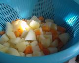Foto del paso 1 de la receta: Ensalada de atún con papas y zanahoria