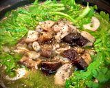 Hình bước làm 3 của món Canh Rau Tần Ô Nấu Nấm