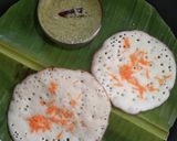 A picture of step 8 of Set Dosa and chutney.