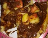 صورة لخطوة 1 من وصفة كريب بالتفاح والنوتيلا 🍫🍫🍫🌰🌰🌰