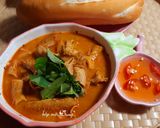 Hình bước làm 6 của món Phá lấu lòng bò