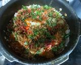 A picture of step 2 of Mutton biryani with boondi and onion cucumber raita.