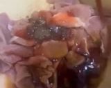A picture of step 2 of Thai style beef noodles.