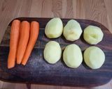 A picture of step 2 of Veggie japanese curry.