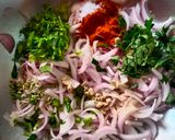 A picture of step 1 of Tea Stall Onion Bonda.