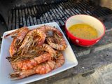 BBQ King Prawns with 2 Dips