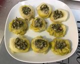 Une image de l'étape 12 de Nids de jeunes poireaux sauce cornichons oignons.