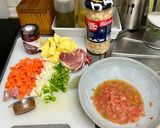 Foto del paso 1 de la receta: Potaje de garbanzos con lacón y acelgas en olla de cocción lenta