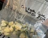 Une image de l'étape 5 de Gratin de macaronis au lard, courgettes et roquefort.