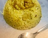 A picture of step 4 of Soya chunks mini rice.