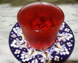 A picture of step 1 of Rooh Afza ka sharbat.