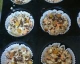 A picture of step 12 of Carrot Oatmeal Muffins with flax seeds.
